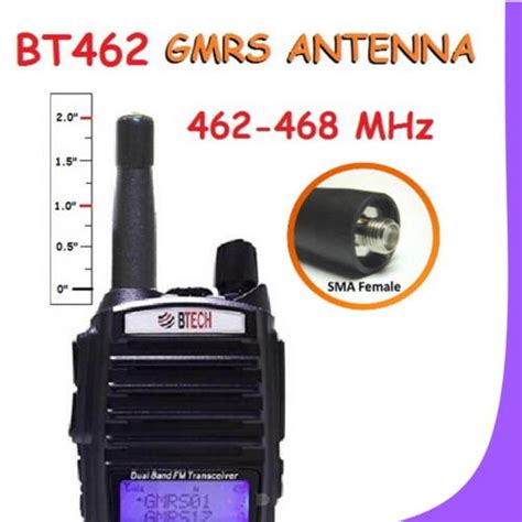 -22 channels. . Btech gmrs antenna